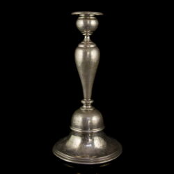 Picture 1/2 -Viennese silver candle holder with KG monogram