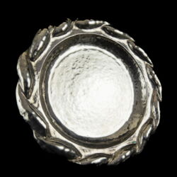 Picture 2/3 -Round silver tray with punched decoration
