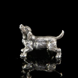 Kép 1/2 - Mini ezüst kutya figura