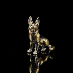 Kép 2/2 - Mini ezüst kutya figura