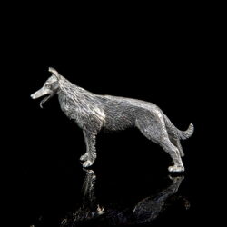 Kép 1/2 - Mini ezüst kutya figura