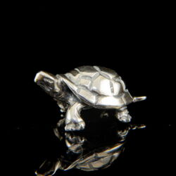 Kép 2/2 - Mini ezüst teknős figura