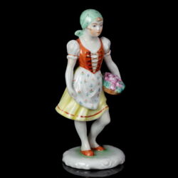 Picture 1/5 -Herendi porcelán Kislány virágkosárral 