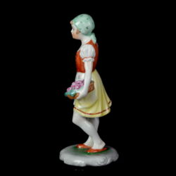 Picture 3/5 -Herendi porcelán Kislány virágkosárral 