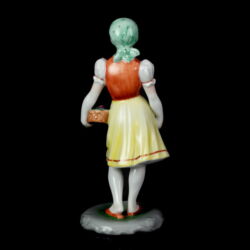 Picture 4/5 -Herendi porcelán Kislány virágkosárral 
