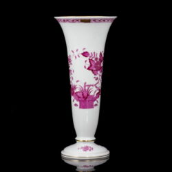 Kép 1/3 - Herendi porcelán Pink Indiaikosár mintás tölcsér váza
