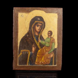 Picture 1/2 -Miniature Orthodox icon: Mother of God