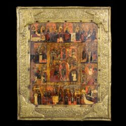 Picture 1/3 -Festive icon with copper oklad