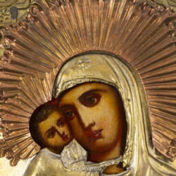 Picture 2/3 -Mother of God Icon with copper oklad
