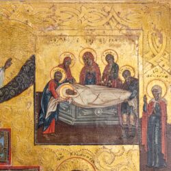 Picture 6/7 -Krisztus keresztrefeszítése ikon kisméretű bronz pravoszláv kereszttel