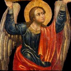 Picture 3/5 -Icon of an archangel praying to Christ