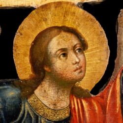 Picture 4/5 -Icon of an archangel praying to Christ