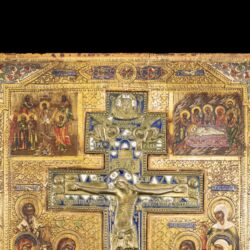 Picture 3/10 -Crucifixion of Christ: Icon with bronze Orthodox cross
