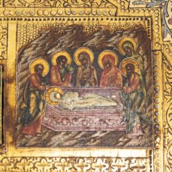 Picture 6/10 -Crucifixion of Christ: Icon with bronze Orthodox cross