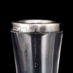 Picture 3/3 -Glass vase with silver edge