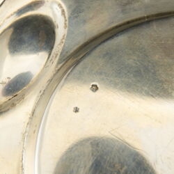 Kép 3/3 - Pesti ezüst tálca mélyített fülekkel