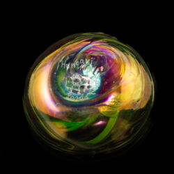 Picture 5/5 -Jónás Bálint iridescent round vase (1990)