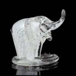Picture 1/4 -Jónás Bálint: glass elephant figurine candle holder