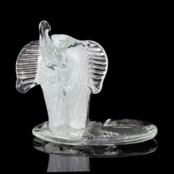 Picture 2/4 -Jónás Bálint: glass elephant figurine candle holder