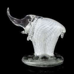 Picture 3/4 -Jónás Bálint: glass elephant figurine candle holder