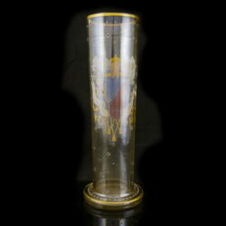 Picture 4/11 -Pair of German glass vases with painted portraits of French monarchs