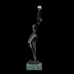 Kép 2/4 - A.Gory jelzéssel kortárs bronz figura  Röplabdázó