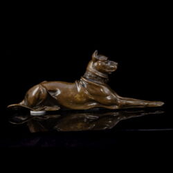 Picture 4/5 -Presumably from the workshop of János Istók: Bronze Great Dane figure