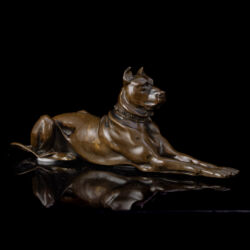 Picture 1/5 -Presumably from the workshop of János Istók: Bronze Great Dane figure