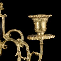 Picture 4/4 -Three-arm brass figural candlestick