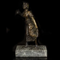Picture 2/5 -Barefoot female figure bronze sculpture