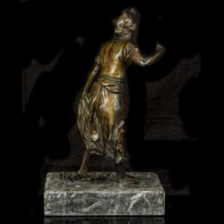 Picture 4/5 -Barefoot female figure bronze sculpture
