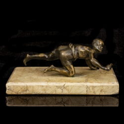 Picture 2/5 -Bronze sculpture: Afro-American boy figure