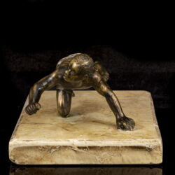 Picture 3/5 -Bronze sculpture: Afro-American boy figure