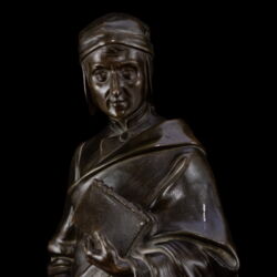 Picture 6/6 -Egész alakos Dante bronz kisplasztika