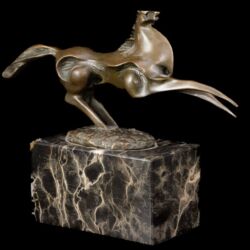 Picture 2/3 -Contemporary bronze sculpture: bronze horse figure
