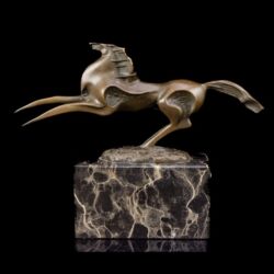 Picture 3/3 -Contemporary bronze sculpture: bronze horse figure