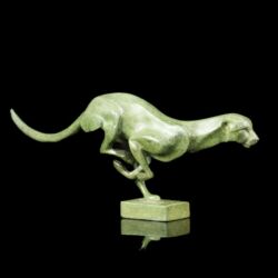 Picture 2/4 -Contemporary bronze panther statue