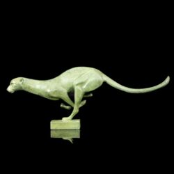 Picture 4/4 -Contemporary bronze panther statue