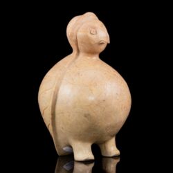 Picture 1/5 -Contemporary marble sculpture (fantasy plus-size animal figure: bird/sea turtle)