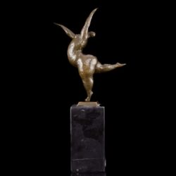 Picture 3/4 -Contemporary bronze statue marked with A.Gory: plus-size dancer