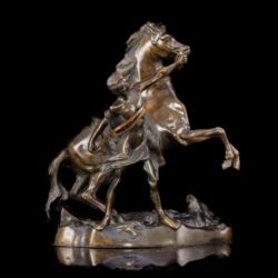 Picture 2/4 -Bronze statue: Reining a horse