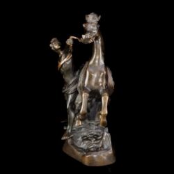 Picture 3/4 -Bronze statue: Reining a horse