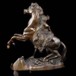 Picture 4/4 -Bronze statue: Reining a horse