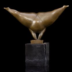 Picture 3/5 -Milo marked: Contemporary bronze female gymnast sculpture