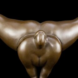 Picture 4/5 -Milo marked: Contemporary bronze female gymnast sculpture