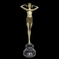Picture 2/5 -Chiparus style: Contemporary Art deco dancer bronze sculpture