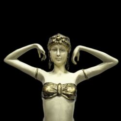 Picture 3/5 -Chiparus style: Contemporary Art deco dancer bronze sculpture