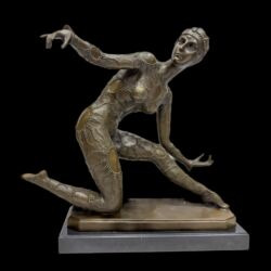 Picture 2/5 -Chiparus után Art deco táncosnő bronz szobor