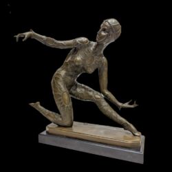Picture 1/5 -Chiparus után Art deco táncosnő bronz szobor