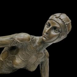 Picture 3/5 -Chiparus után Art deco táncosnő bronz szobor